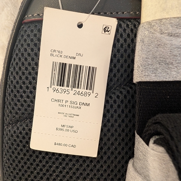 Coach Denim Backpack Signature C Black & Gray NWT Unisex - Picture 3 of 10